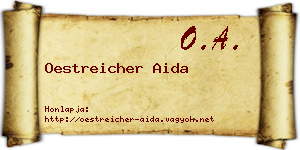 Oestreicher Aida névjegykártya